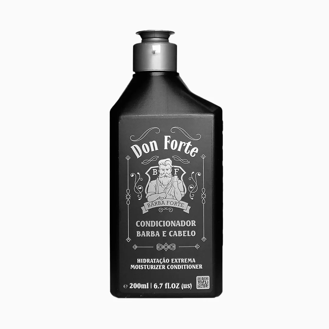 Condicionador Hidratação Extrema Don Forte na barbearia clássica Don Forte Condicionador Hidratação Extrema Don Forte em fundo branco