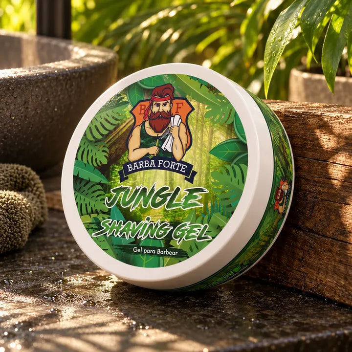 Gel Barbear Precisão na Navalha · Jungle Barba Forte