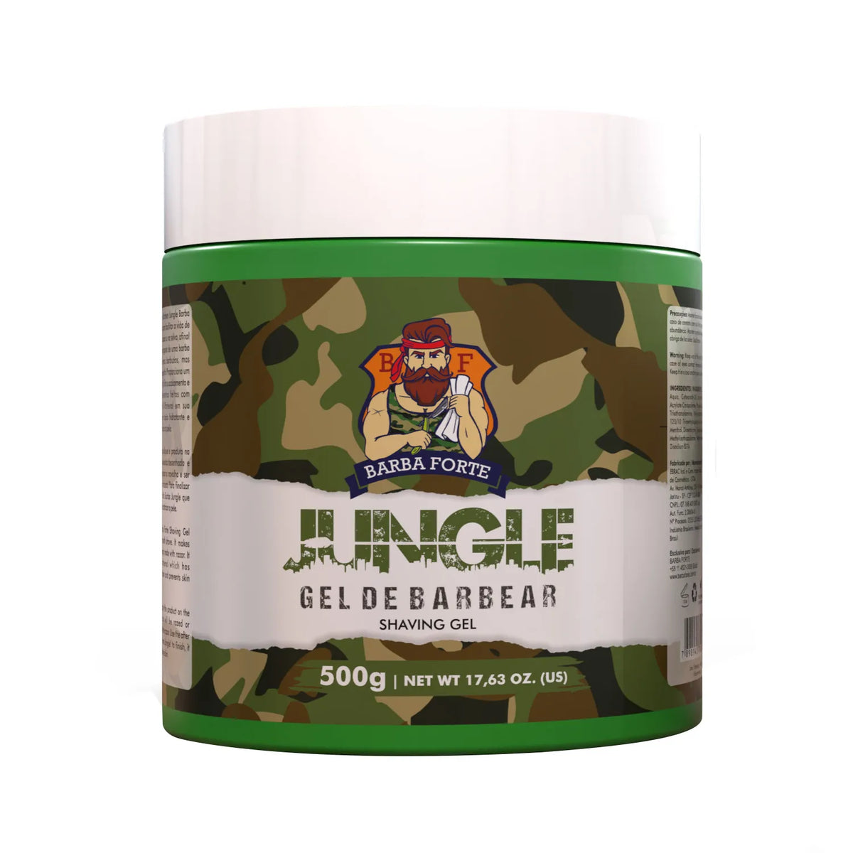 Gel para Barbear Jungle Barba Forte 500g