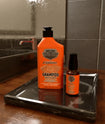 Shampoo Carvão Ativado Custom Barba Forte – aplicação na barba e cabelo