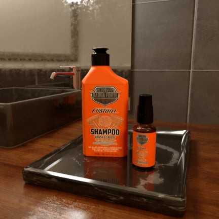 Shampoo Carvão Ativado Sem Oleosidade para Cabelos Mistos · Custom Barba Forte — foto 6