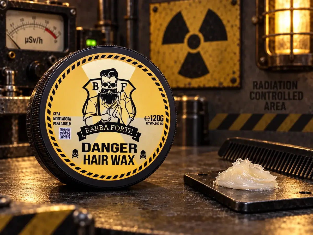 Detalhe editorial de Cera Danger 120g e sua textura