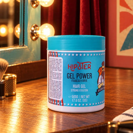 Gel Power Hipster 500g 500g no camarim retrô Hipster