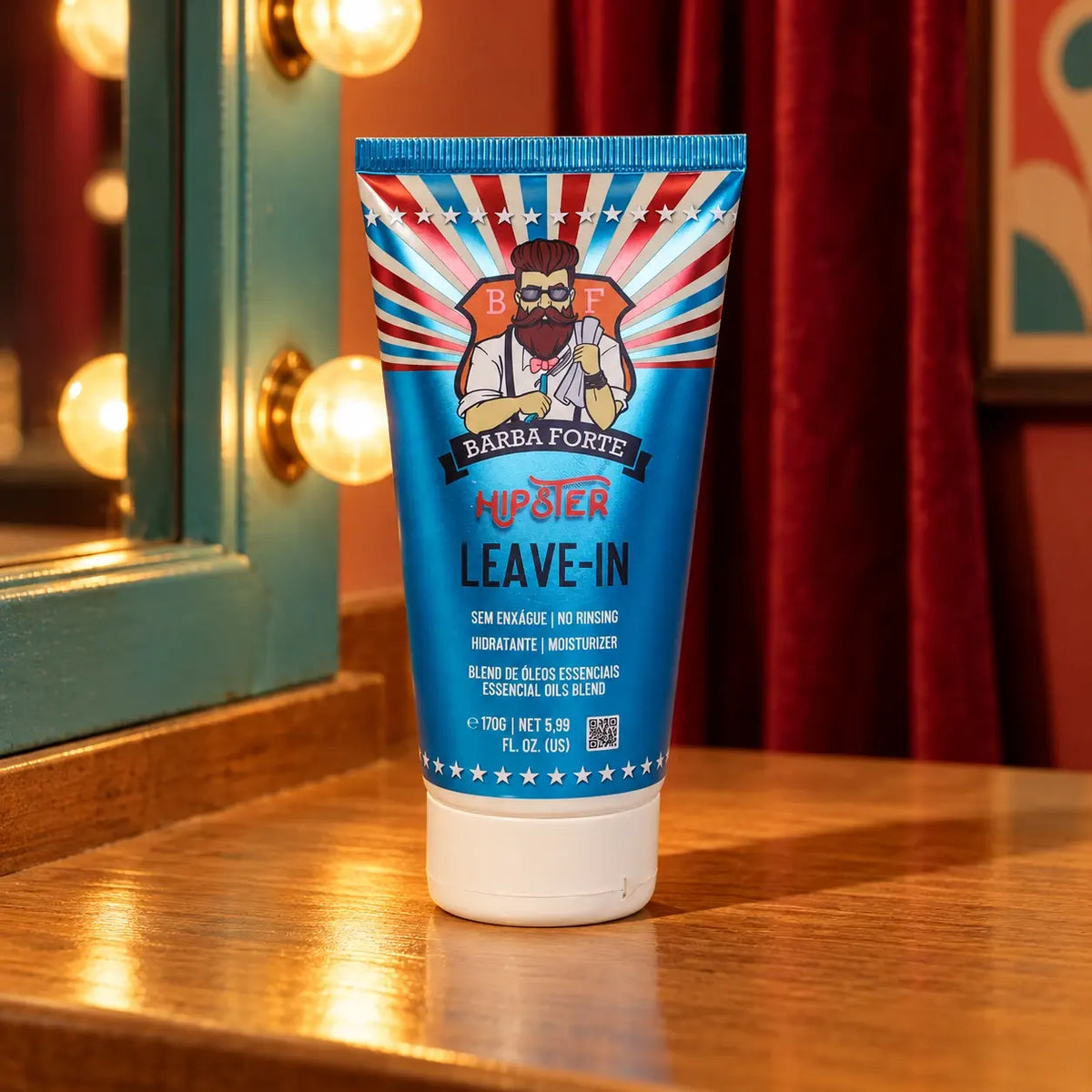 Leave-in Hipster 170g no camarim retrô Hipster