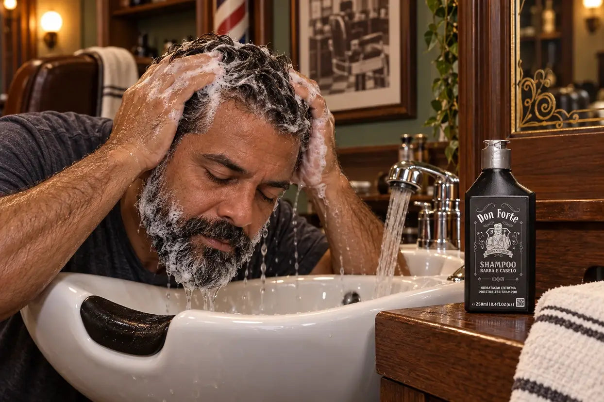 Shampoo Hidratação Extrema Don Forte · O cuidado começa na lavagem.