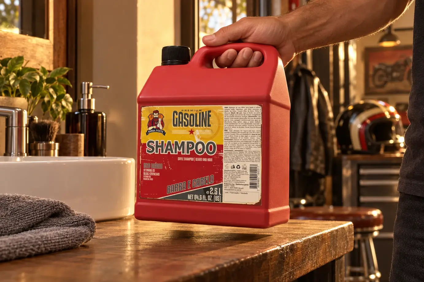 Shampoo Uso Diário Gasoline 2,5L · Mais volume. Sem complicar o uso.