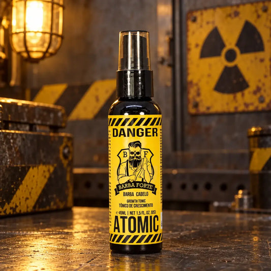 Tônico Atomic Danger 45ml em bancada industrial