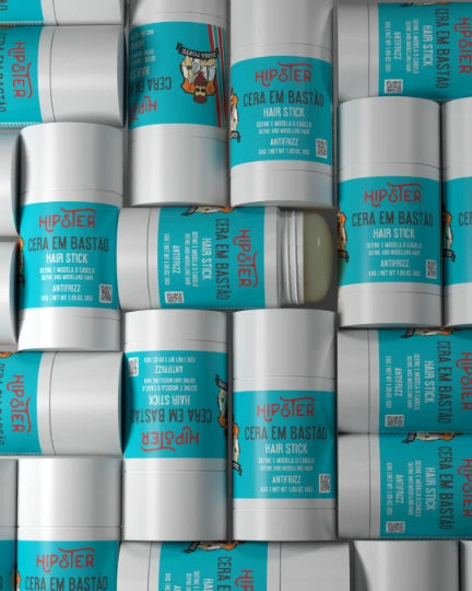 Cera em Bastão Hipster Barba Forte – rótulo e informações do produto