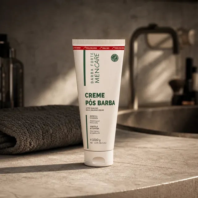 Linha MenCare — Hidratante Facial e Cuidado Diário Barba Forte