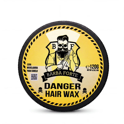 Cera Fixação Forte Efeito Brilho 120g · Danger Barba Forte