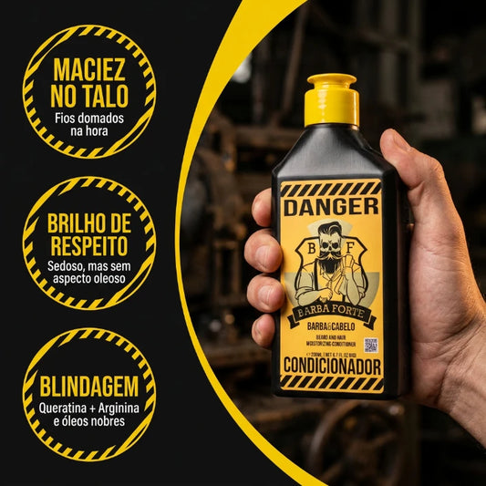 Condicionador Danger Barba Forte – rótulo e informações do produto