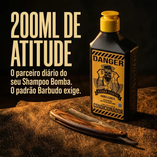 Condicionador Bomba Barba Macia · Danger Barba Forte — foto 5