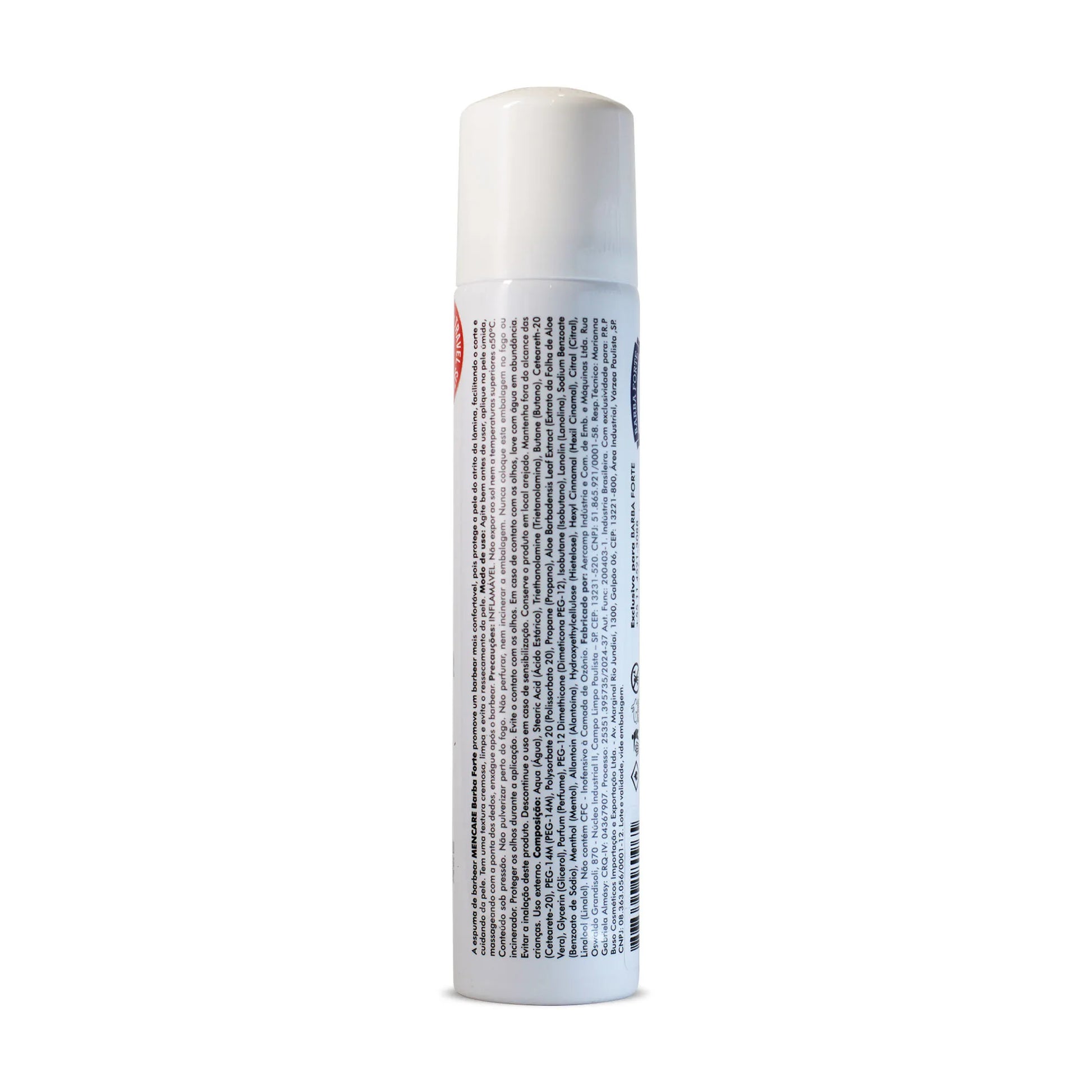 Espuma de Barbear Men Care Barba Forte – modo de aplicação