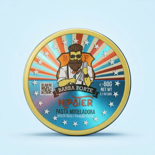 Pasta Matte Hipster Barba Forte – rótulo e informações do produto