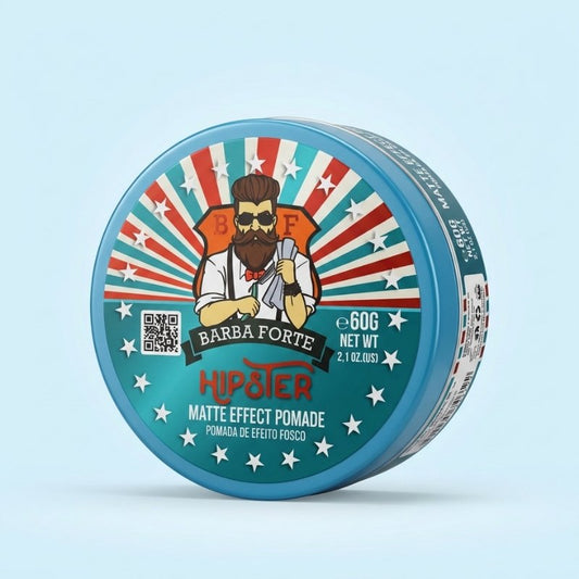 Pomada Matte Hipster Barba Forte – rótulo e informações do produto