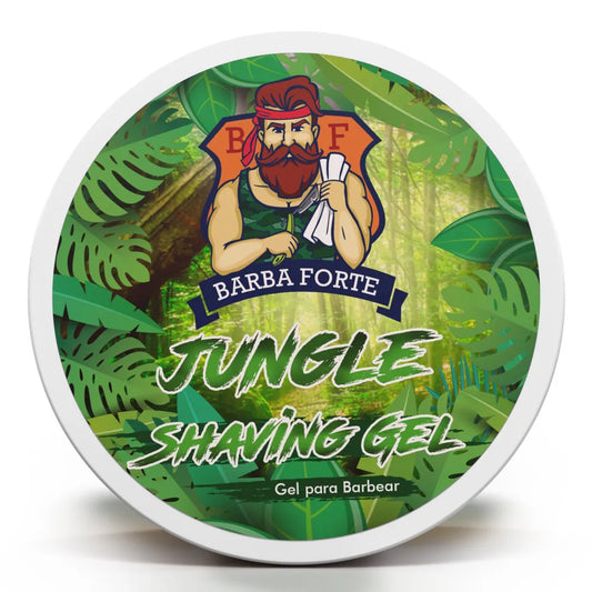Gel de Barbear Jungle Barba Forte – rótulo e informações do produto