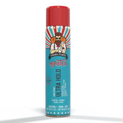 Spray Ultra Hold Penteado que Aguenta 400ml · Hipster Barba Forte