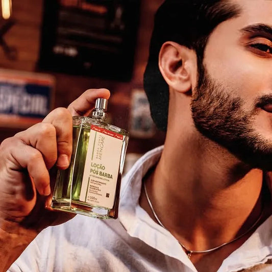 Loção Pós-Barba Men Care Barba Forte – rótulo e informações do produto