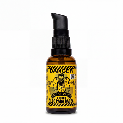 Óleo Barba Alinhada e Macia · Danger Barba Forte