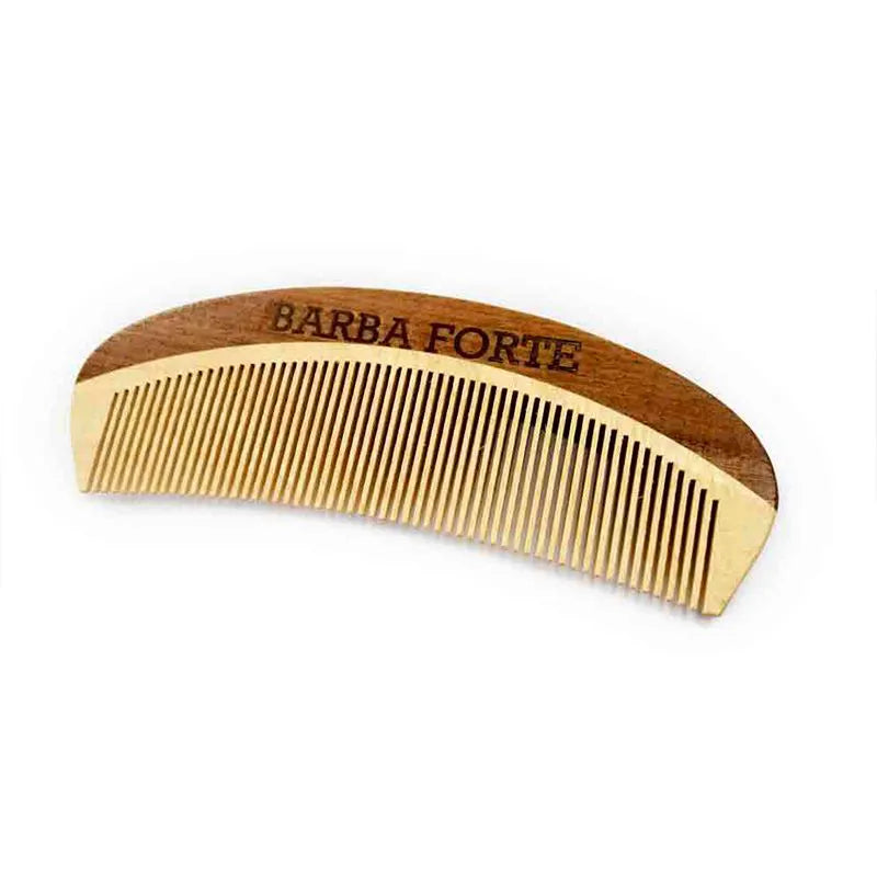 Pente de Madeira para Barba Artesanal Barba Forte PT002