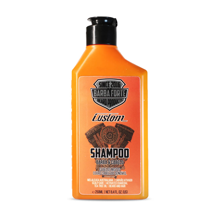 Shampoo Carvão Ativado Sem Oleosidade para Cabelos Mistos · Custom Barba Forte — foto 3