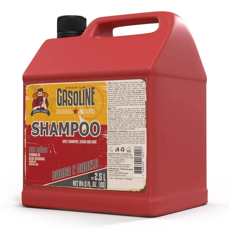 Shampoo Uso Diário Galão 2,5L · Gasoline Barba Forte — foto 1