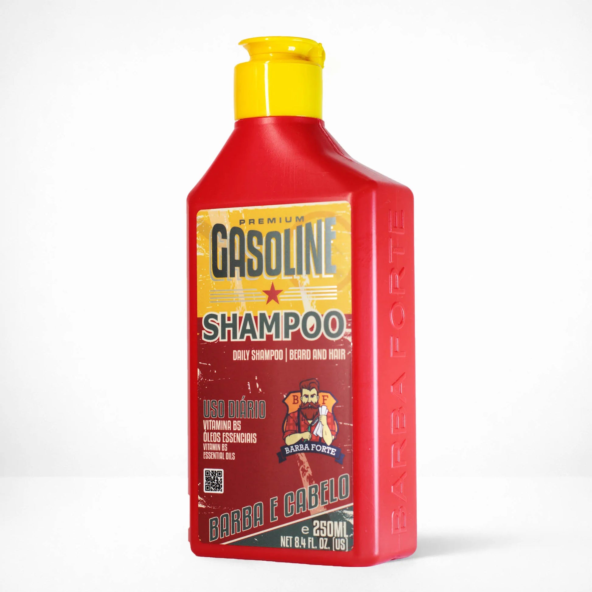 Shampoo Uso Diário Gasoline Barba Forte – rótulo e informações do produto